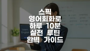 스픽 영어회화로 하루 10분 실전 루틴 완벽 가이드