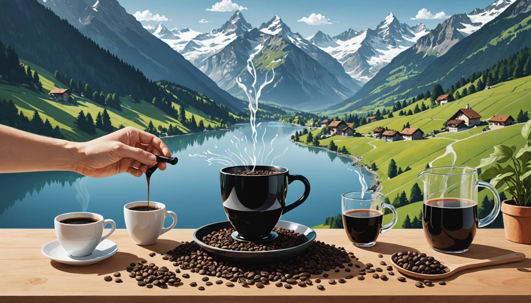 Image of 디카페인 원두, 스위스 워터 vs CO2 공정 방식 3가지 완벽 비교 (최적 전략집)